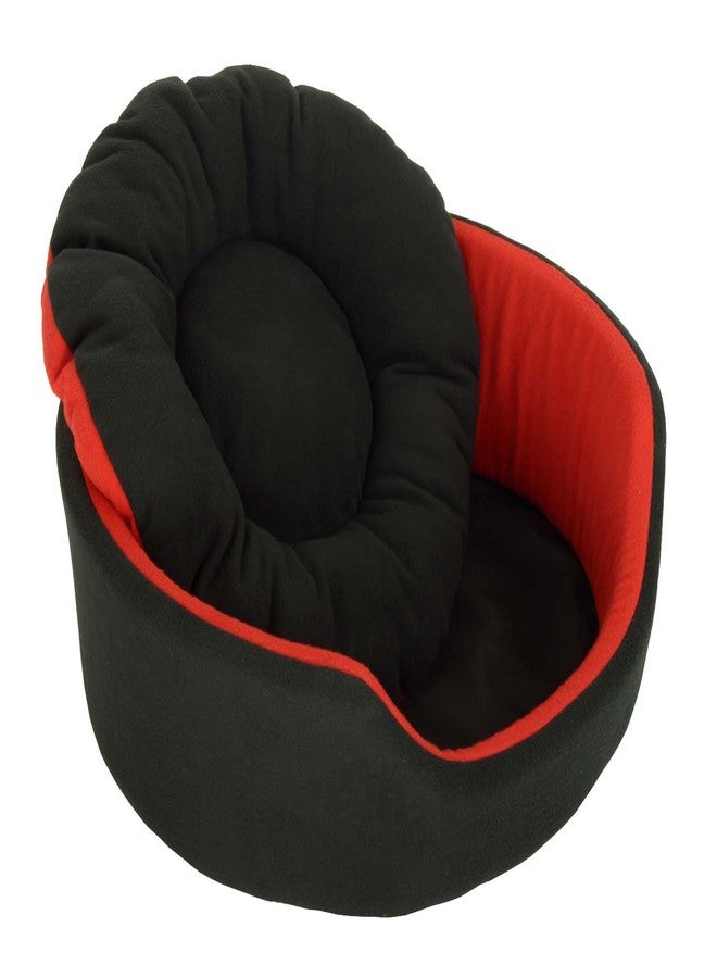 Fluffy's Luxurious Soft Red & Black Dog/Cat BedBoth Side(Export Quality)- Medium - Image 4